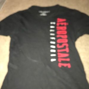 Aeropostale Black and Red Shirt